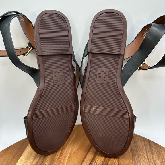 Naturalizer Sally Ankle Strap Toe Loop Sandals Black Women's Size 11M - Picture 8 of 11